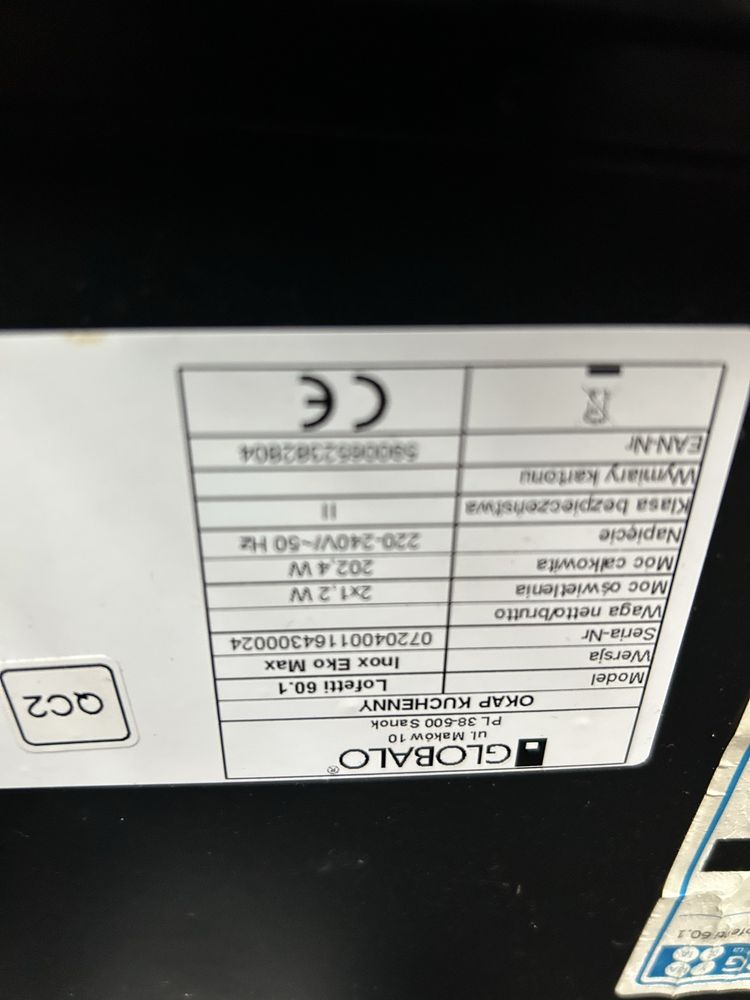 Okap podszawkowy Globalo 60 cm