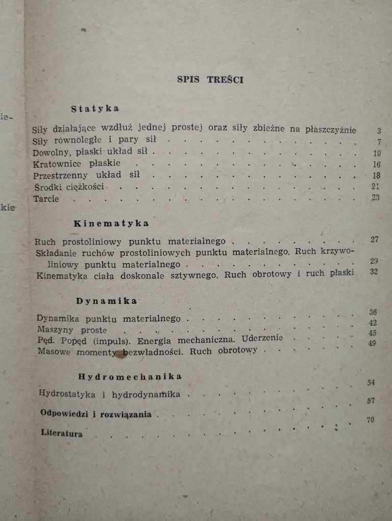 Zbiór zadań z mechaniki technicznej część 1 - Władysław Siuta