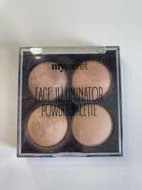 Rozswietlacz paletka Mysecret face illuminator powder palette