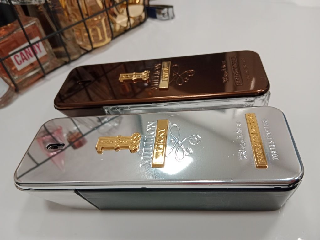 Flakon po perfumach 2 flakony puste 1 Million Lucky Prive kolekcja