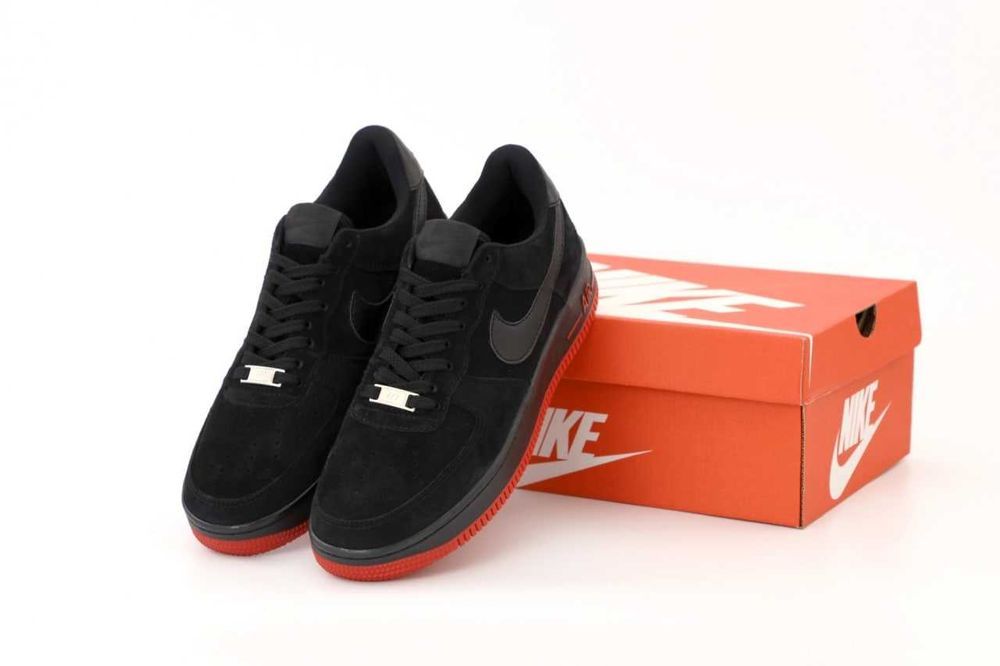 Кросівки Nike Air Force 1 Low black/red premium