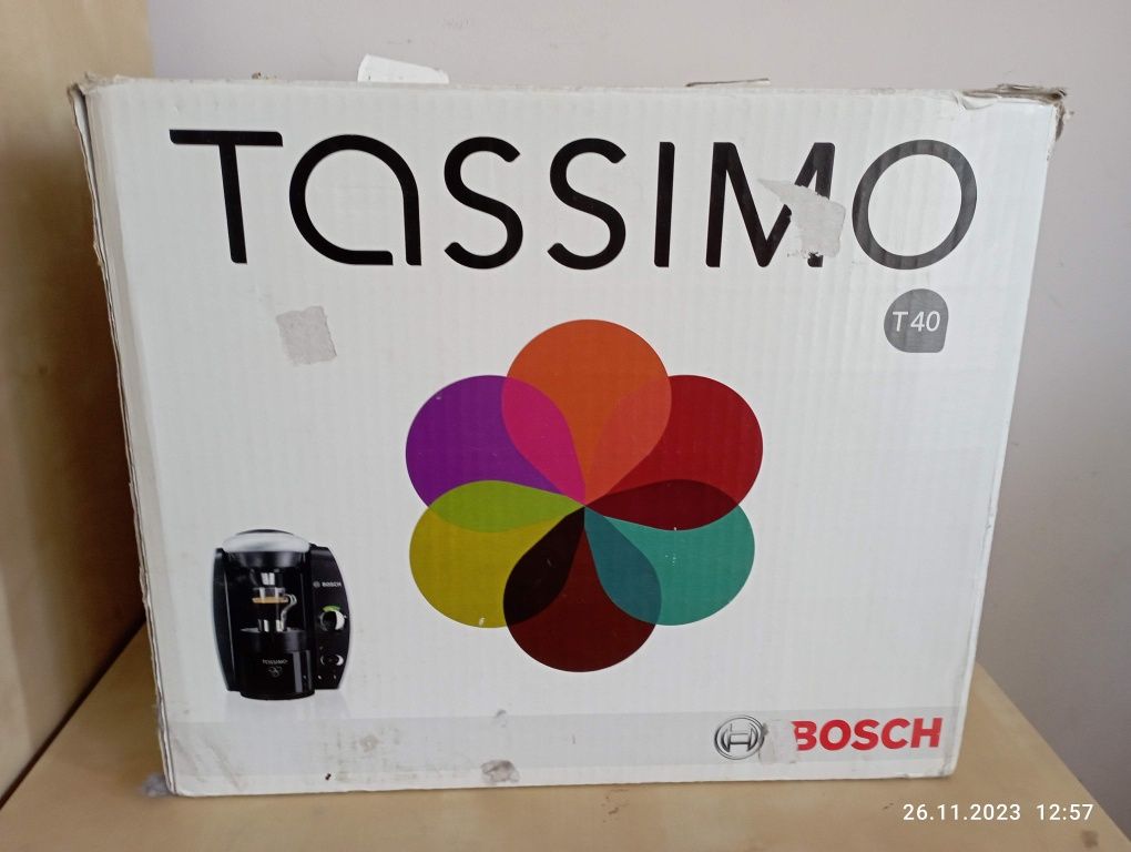 Tassimo T40 ekspres do kawy Bosch 16 kapsułek gratis