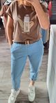 Spodnie Livans jeans cienki z paskiem B