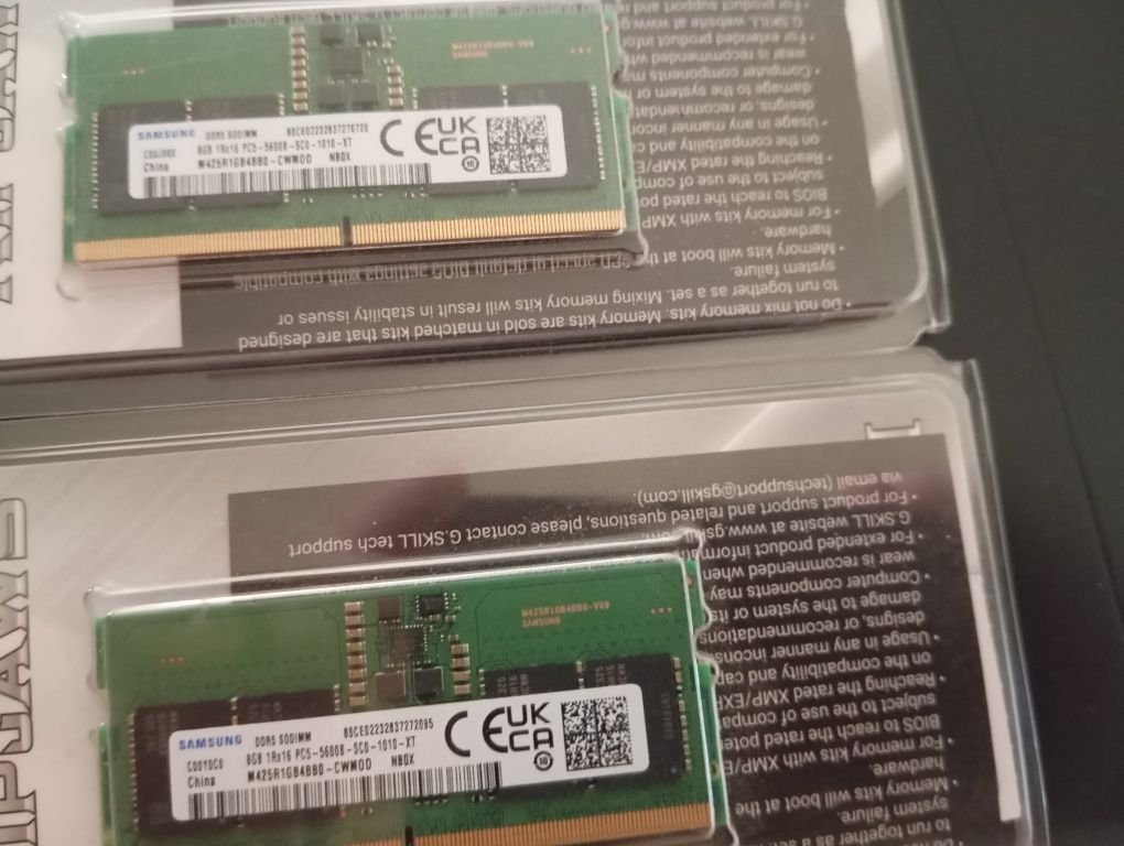 Memórias portátil 8gb ddr 5600