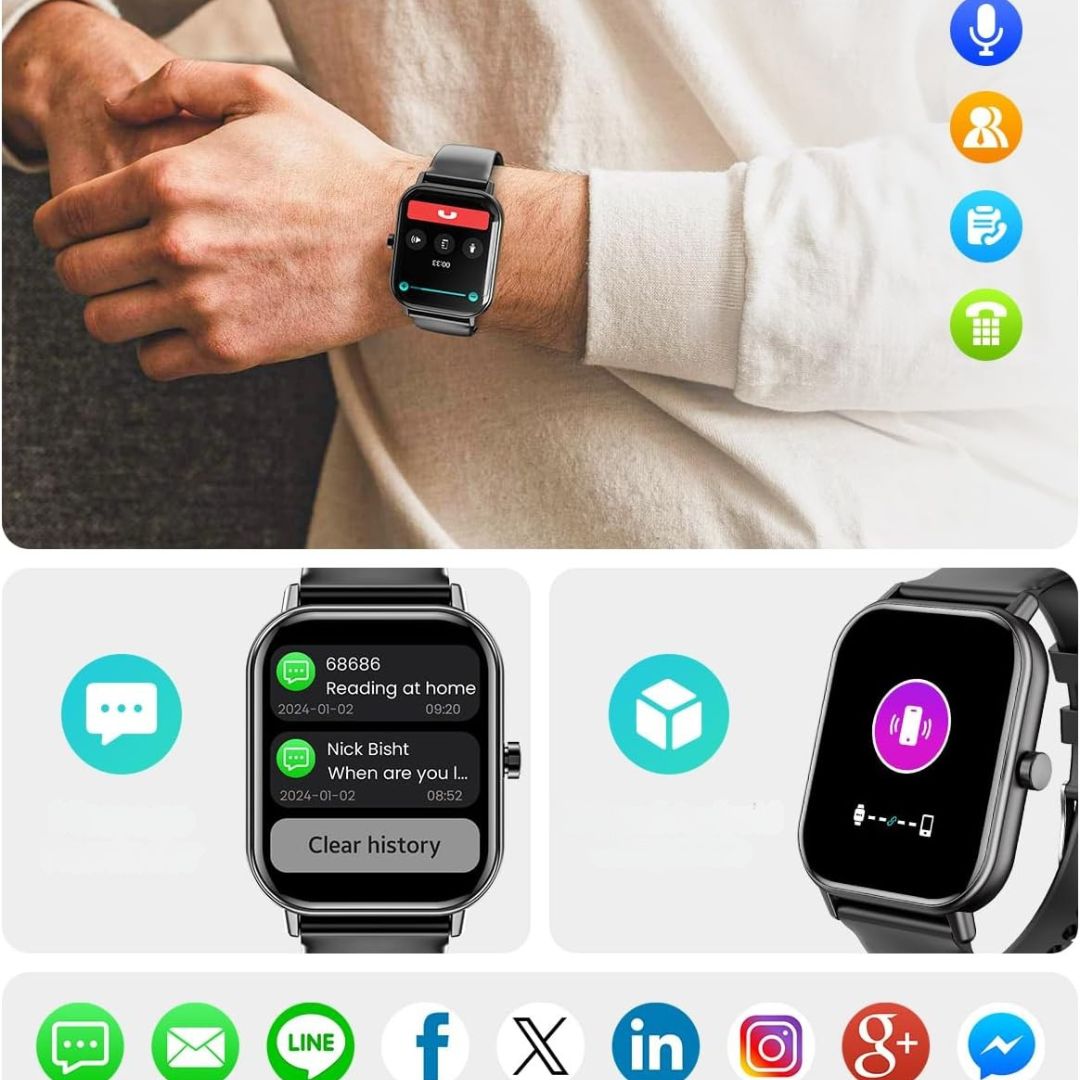 Zegarek Fitness Smart G39 Bluetooth 1,85 IP67 Android iOS j.polski