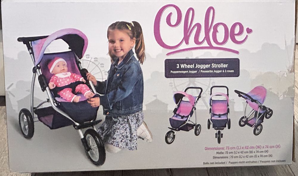 Wózek dla lalki i do biegania Chloe Dolls
