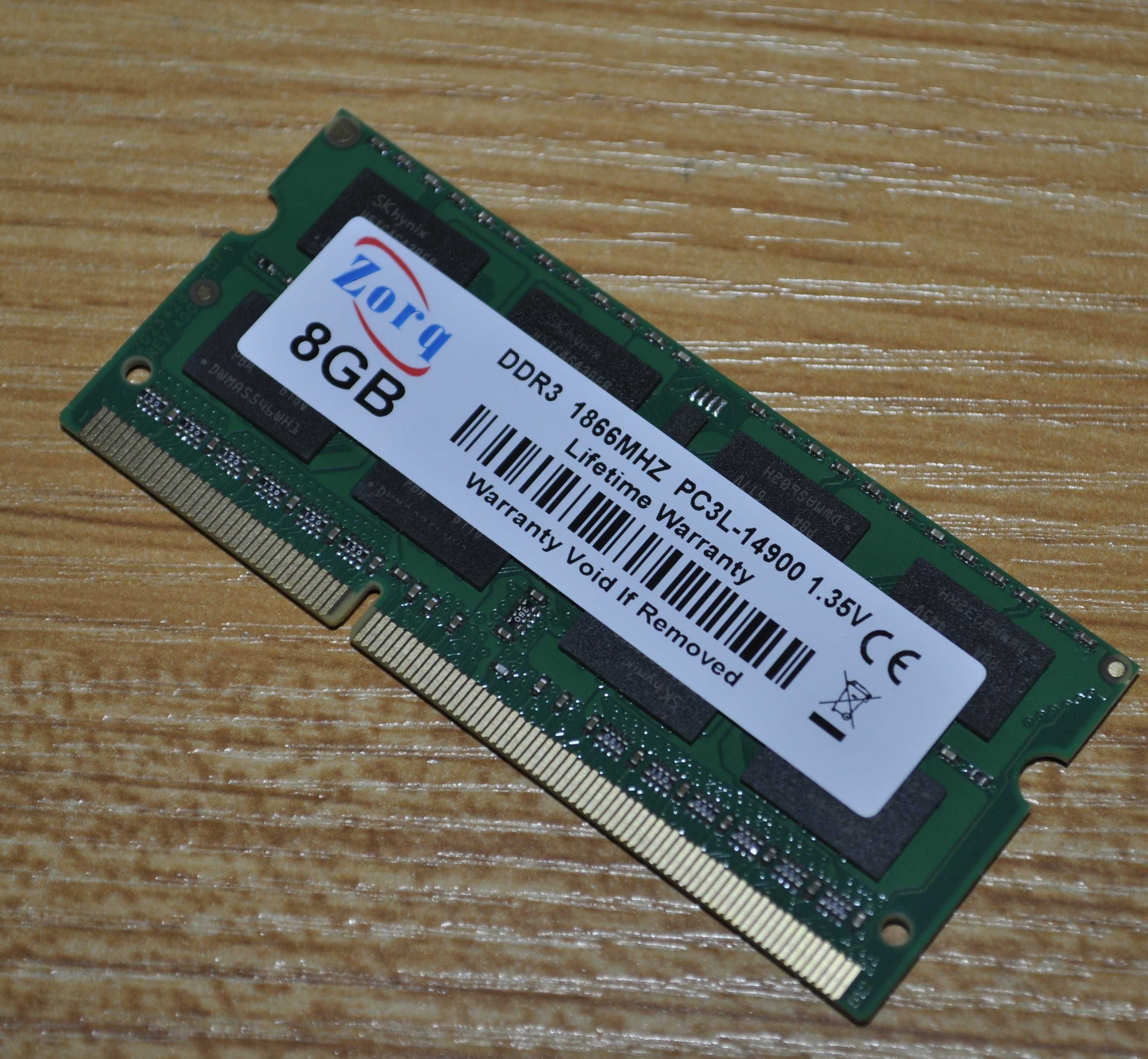НОВА память для ноутбука - DDR3 8GB 1866 1.35v