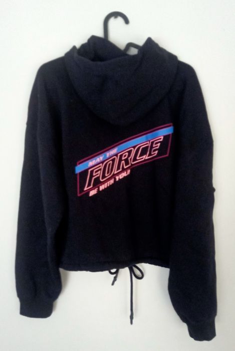 Czarna bluza z kapturem h&m rozmiar L star wars