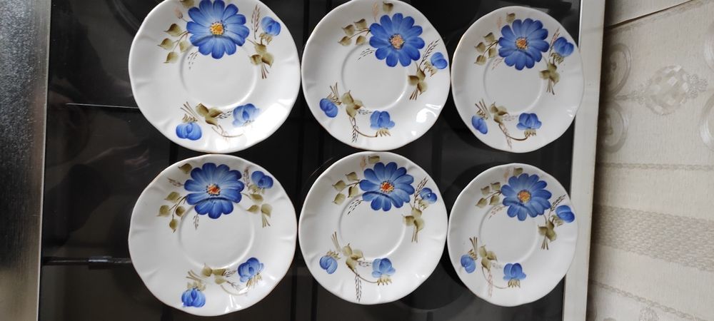 Блюдца фарфоровые от сервиза новые (Тернополь,, Коростень, Кремгэс)