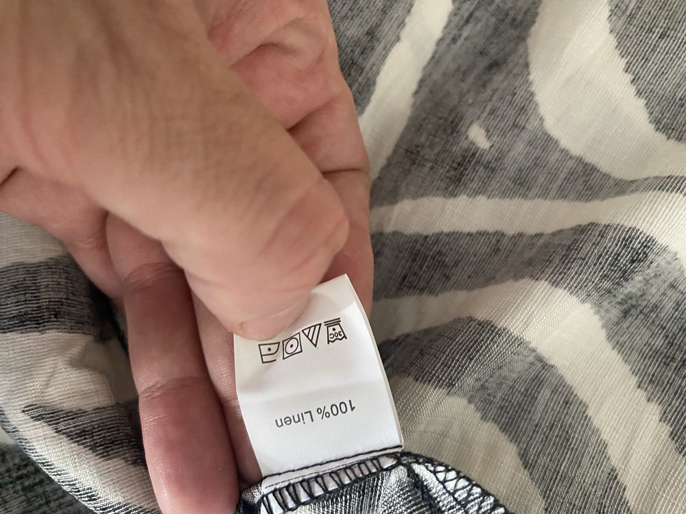 Nowa sukienka lniana długa maxi sukienka z lnu 44/46 plus size