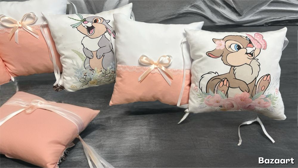 Подушечки у ліжко. Захисні бортики. 8-м бортиків-подушечок