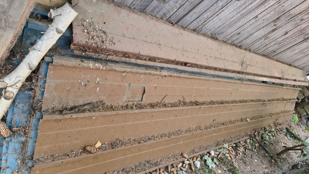 Blacha trapezowa z rozbiórki(szczyt bloku) grubosc 0,5mm