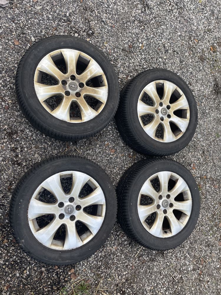 Koła koło zima aluminiowe R17” 5x115 opel 225/55/R17”