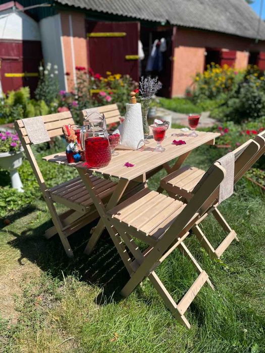 Стол раскладной стулья для дома кафе сада