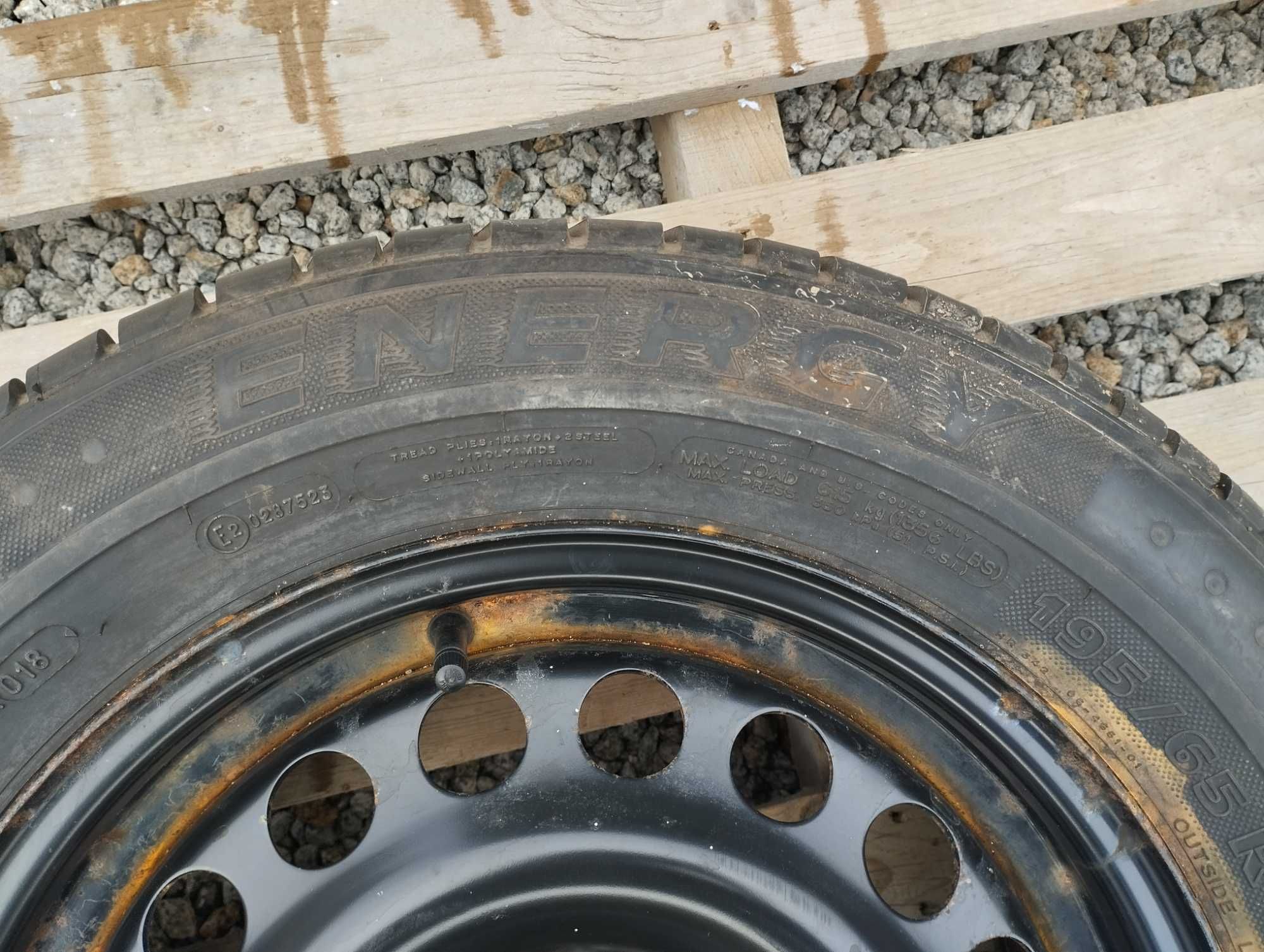 KOŁO Zapas Dojazd Opel Fiat stal 4x100 Michelin 195/65 r15
