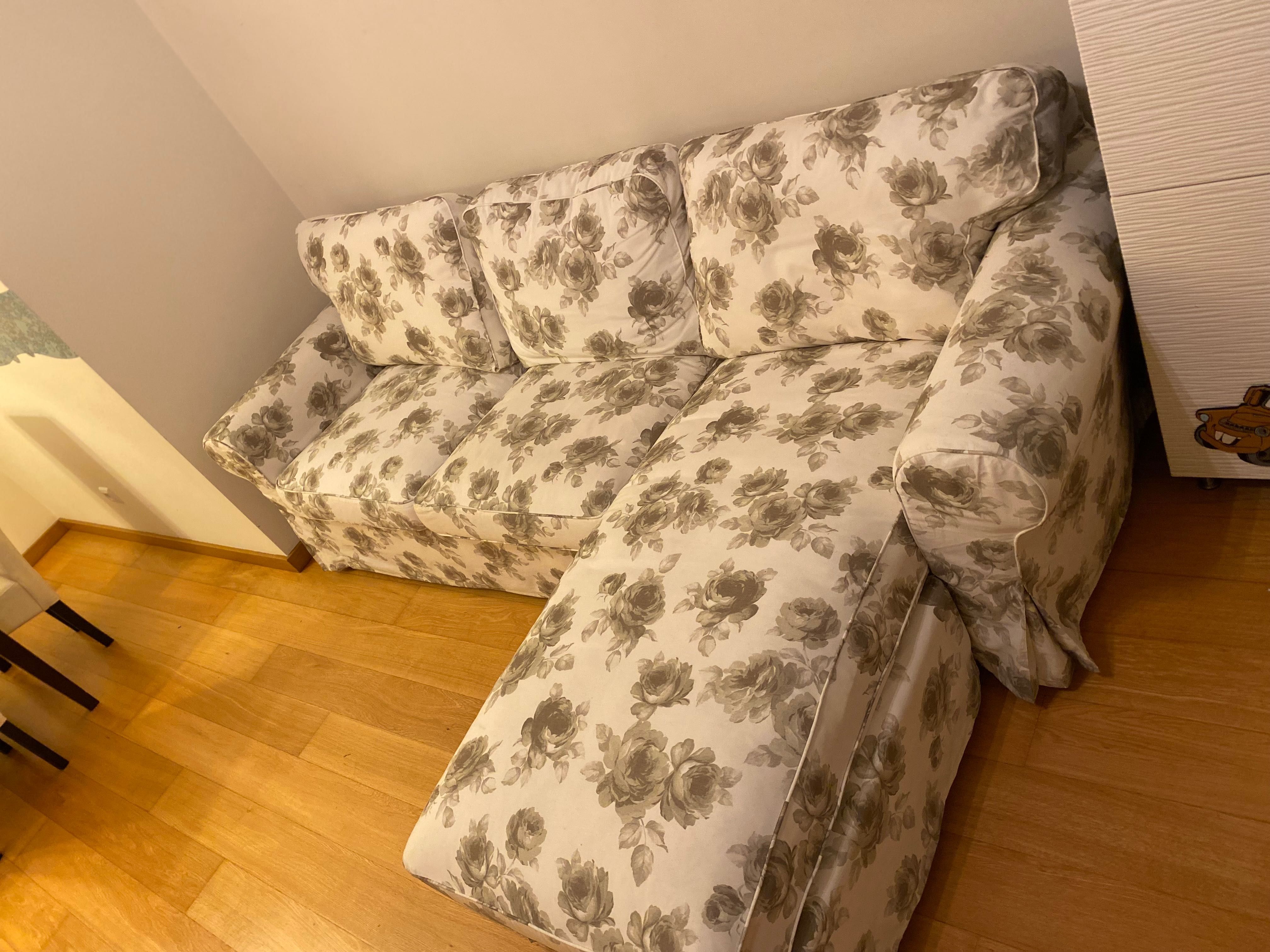 Sofá IKEA EKTORP de 3 lugares com chaise-longue