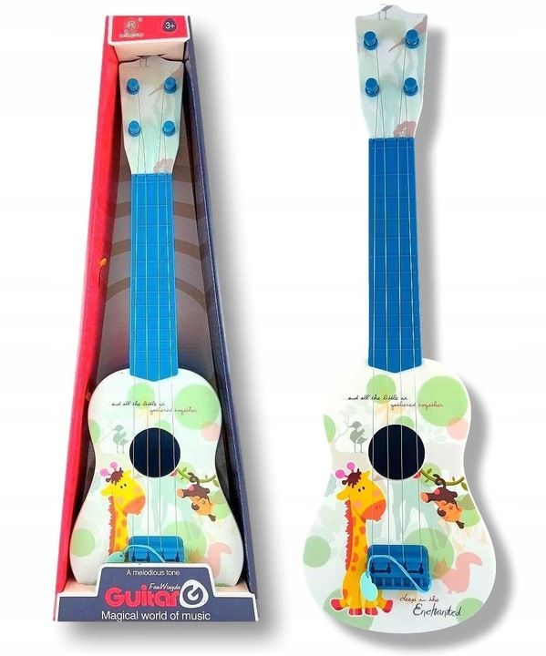 Gitara Dla Dzieci Duża 55cm Ukulele Gra Instrument