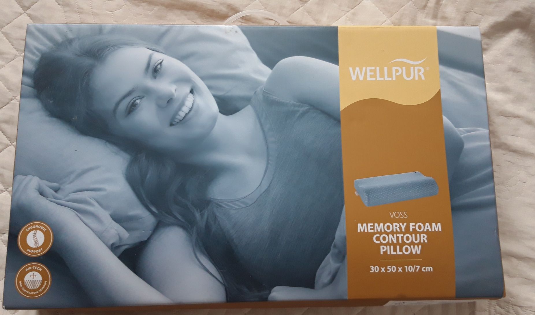 Poduszka Wellpur VOSS szara - NOWA