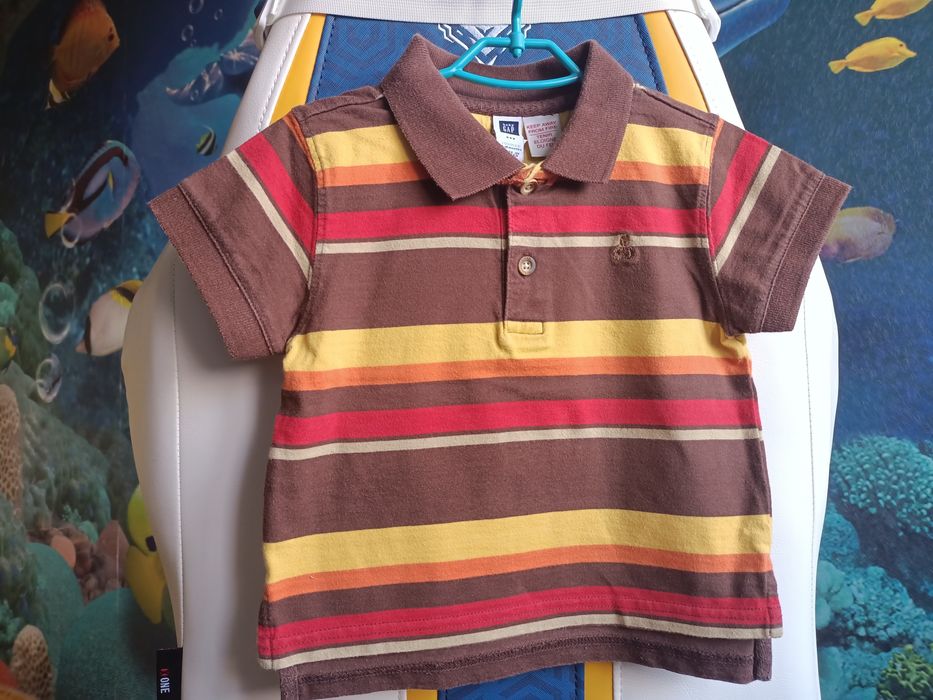Rozm.80 GAP T-shirt polo, bluzeczka z krótkim rękawem 1-1,5 roku