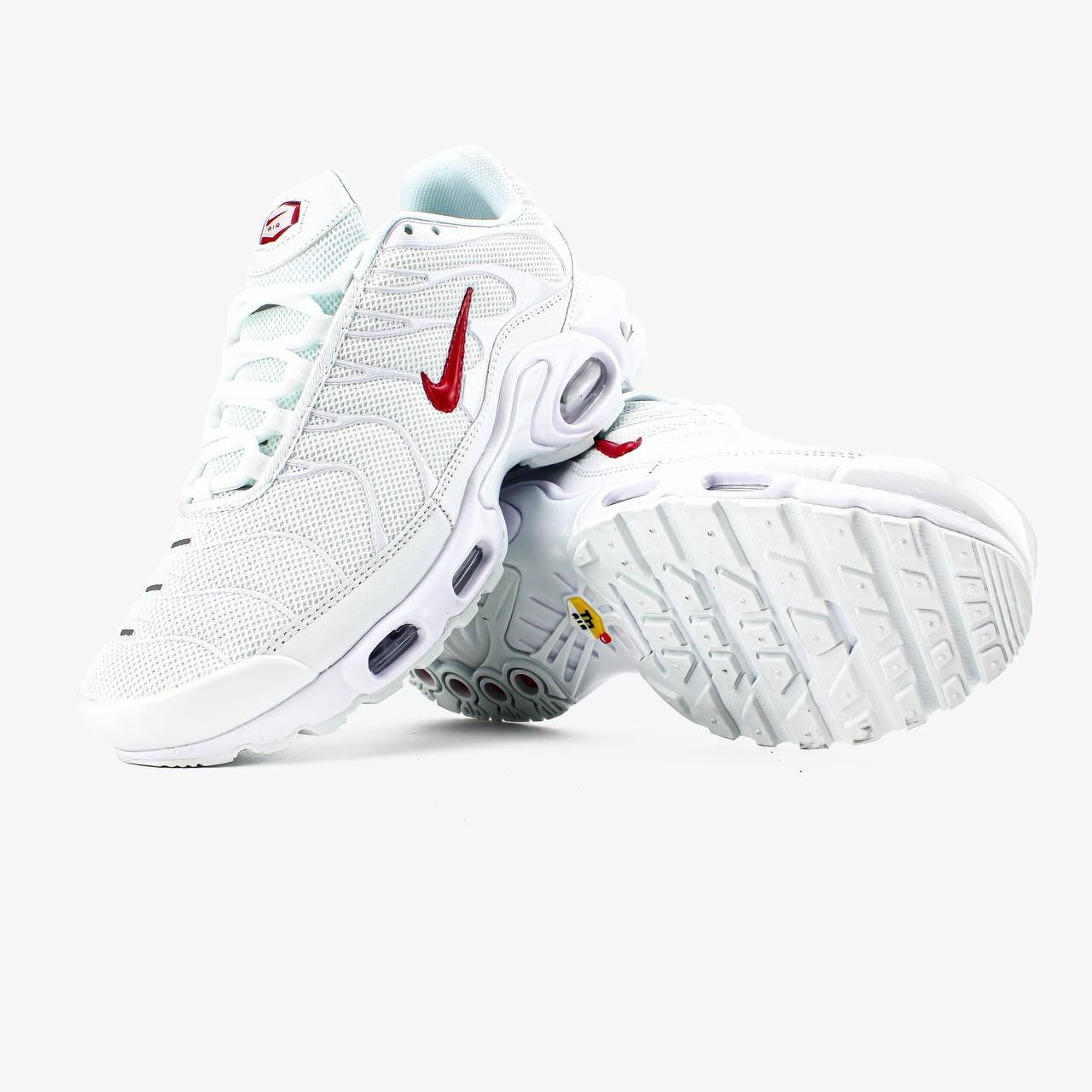 Чоловічі кросівки Nike Air Max Tn "White/Red"(літо)