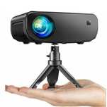 Cibest mini projektor WiFi Full HD 1080P, 10000 luksów zasilacz angiel