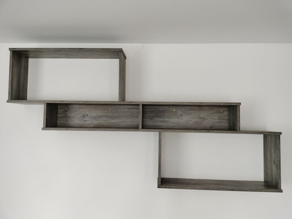 Półka wisząca szara