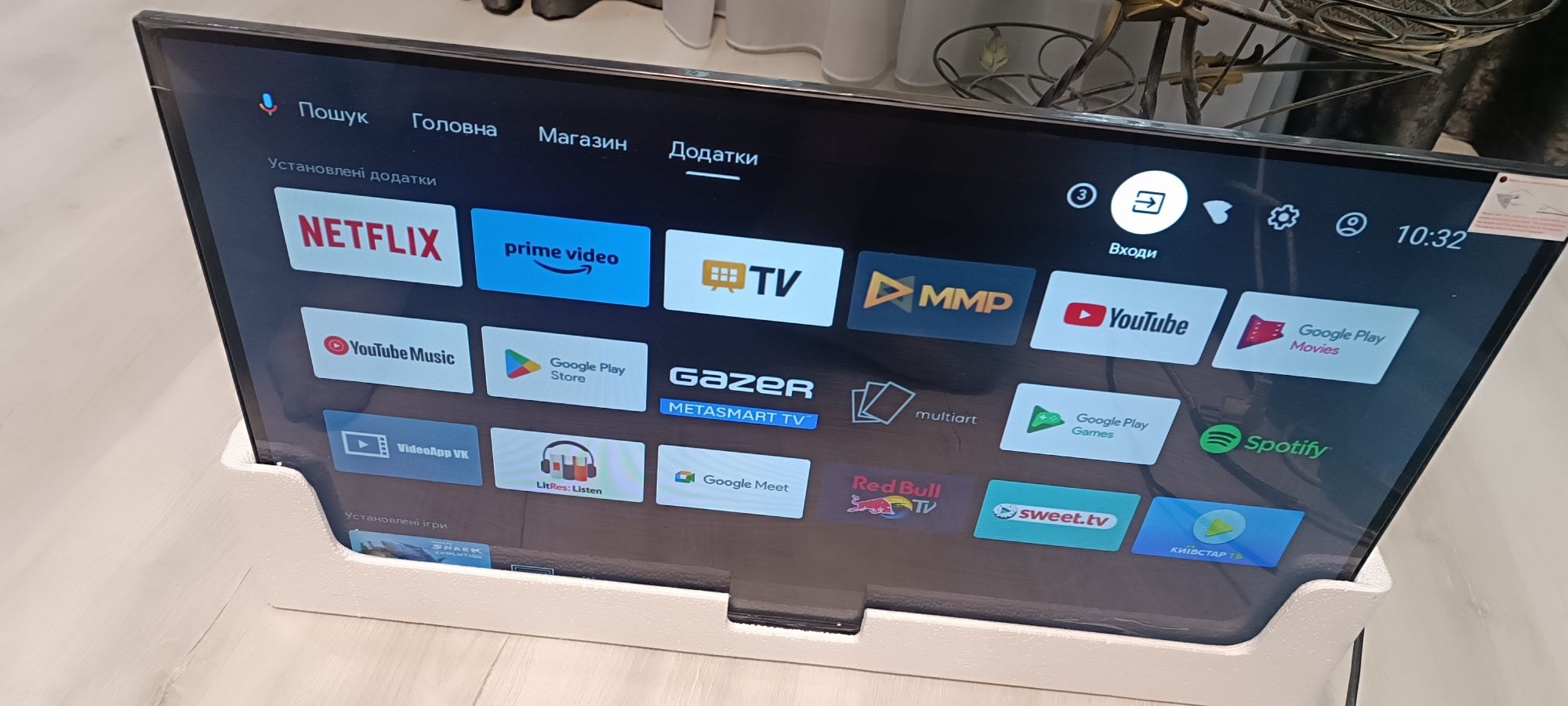телевізор gazer tv32-hs3b