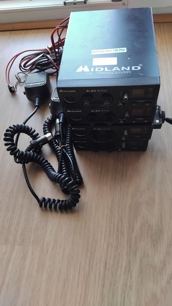 4x Radio CB Alan Midland 100 Plus na części