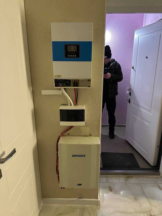 Комплект инвертор 6.5 кВ  + Аккумулятор Dipower 48V/120Ah, 5760Wh
