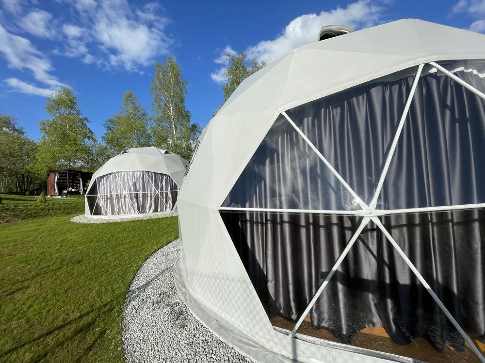 Namiot sferyczny, 7m, wersja ZIMOWA, kopułowy, wersja Kanady Glamping
