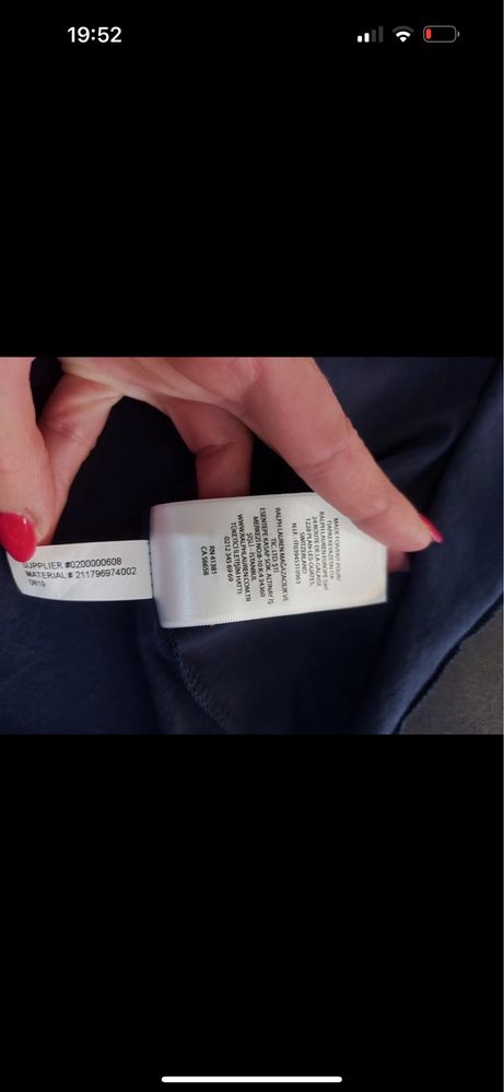 Polo Ralph Lauren granatowa tshirt damski krotki rekaw r.XL oryginalna