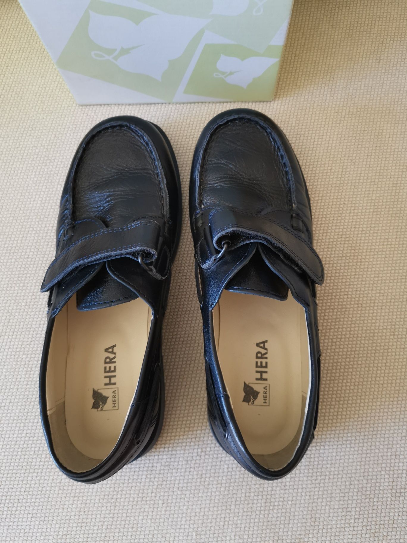 Sapatos vela azuis escuros para criança (35)