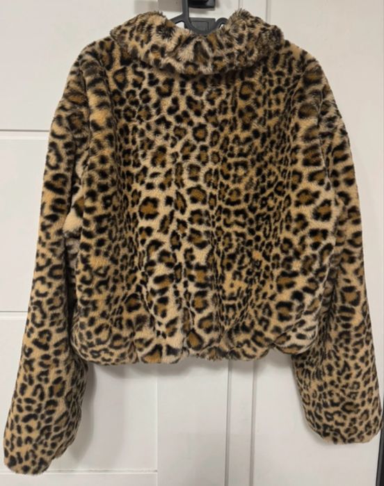 Jesienne futerko w panterke nowe r38