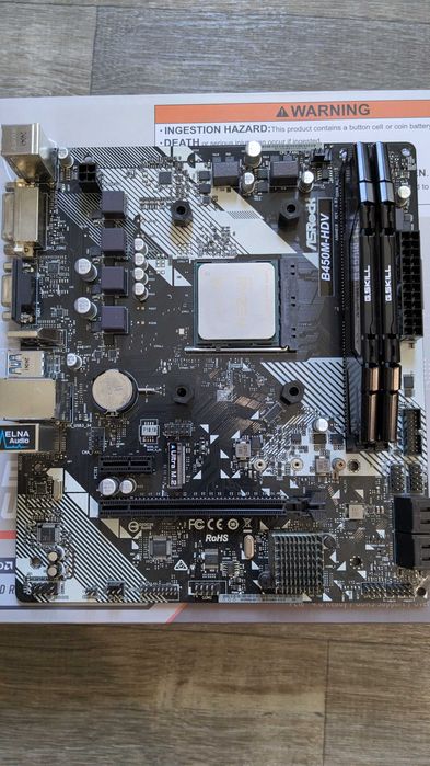 Игровой комплект ryzen 5 5600 + AsRock B450M + 32gb