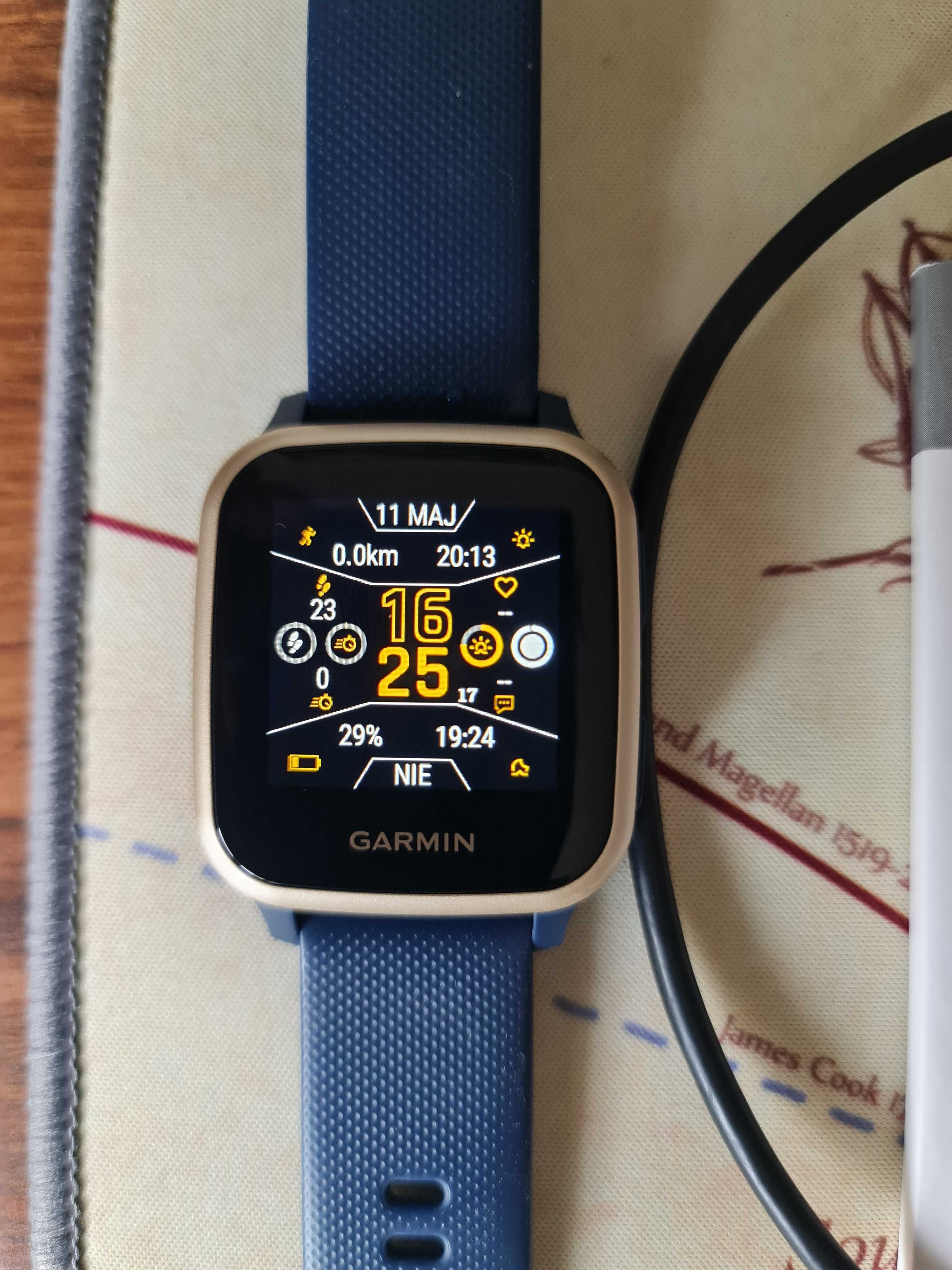 GARMIN VENU SQ MUSIC, stan bardzo dobry
