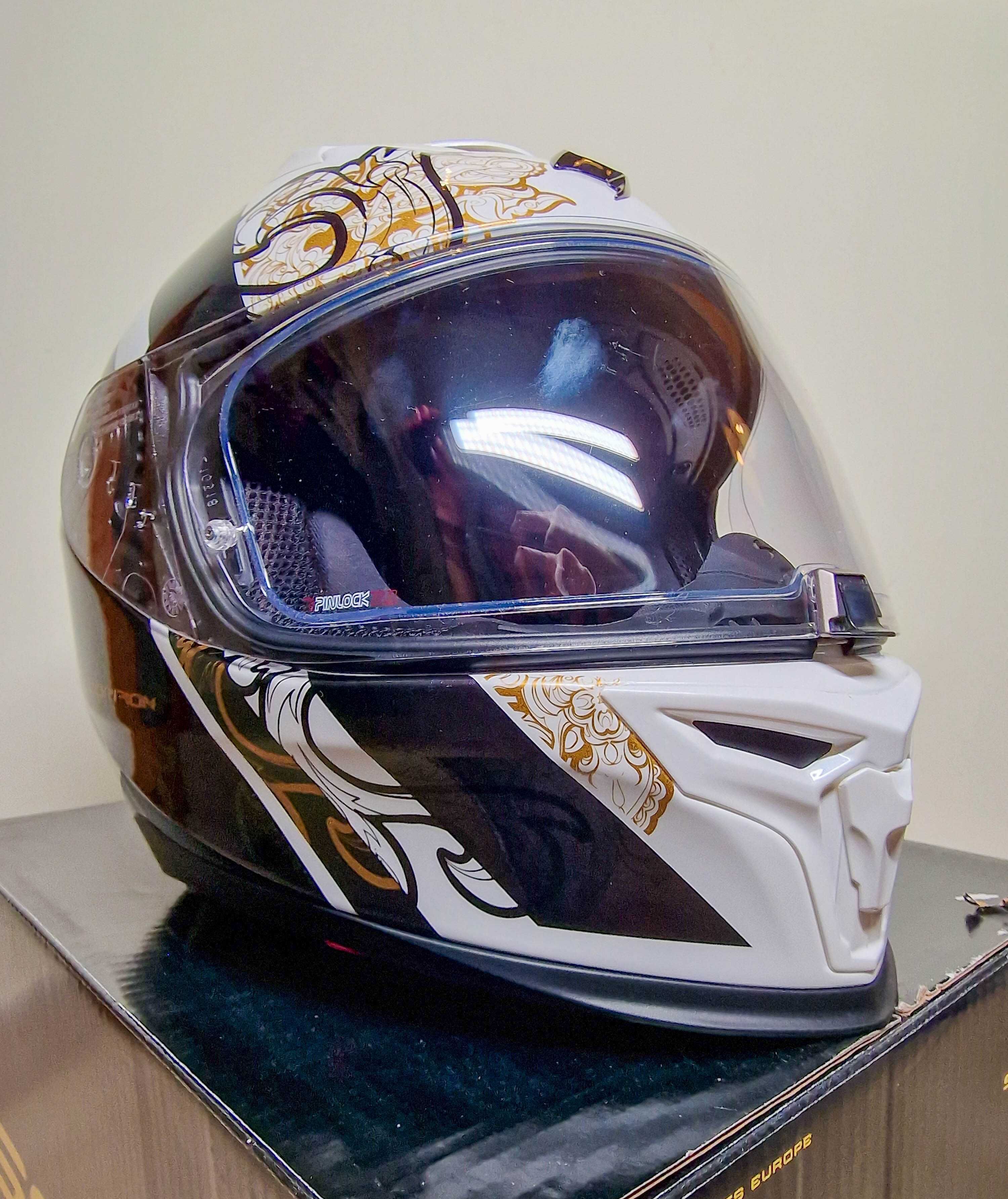 Capacete Scorpion Exo-520 Air Fasta Branco / Chameleon