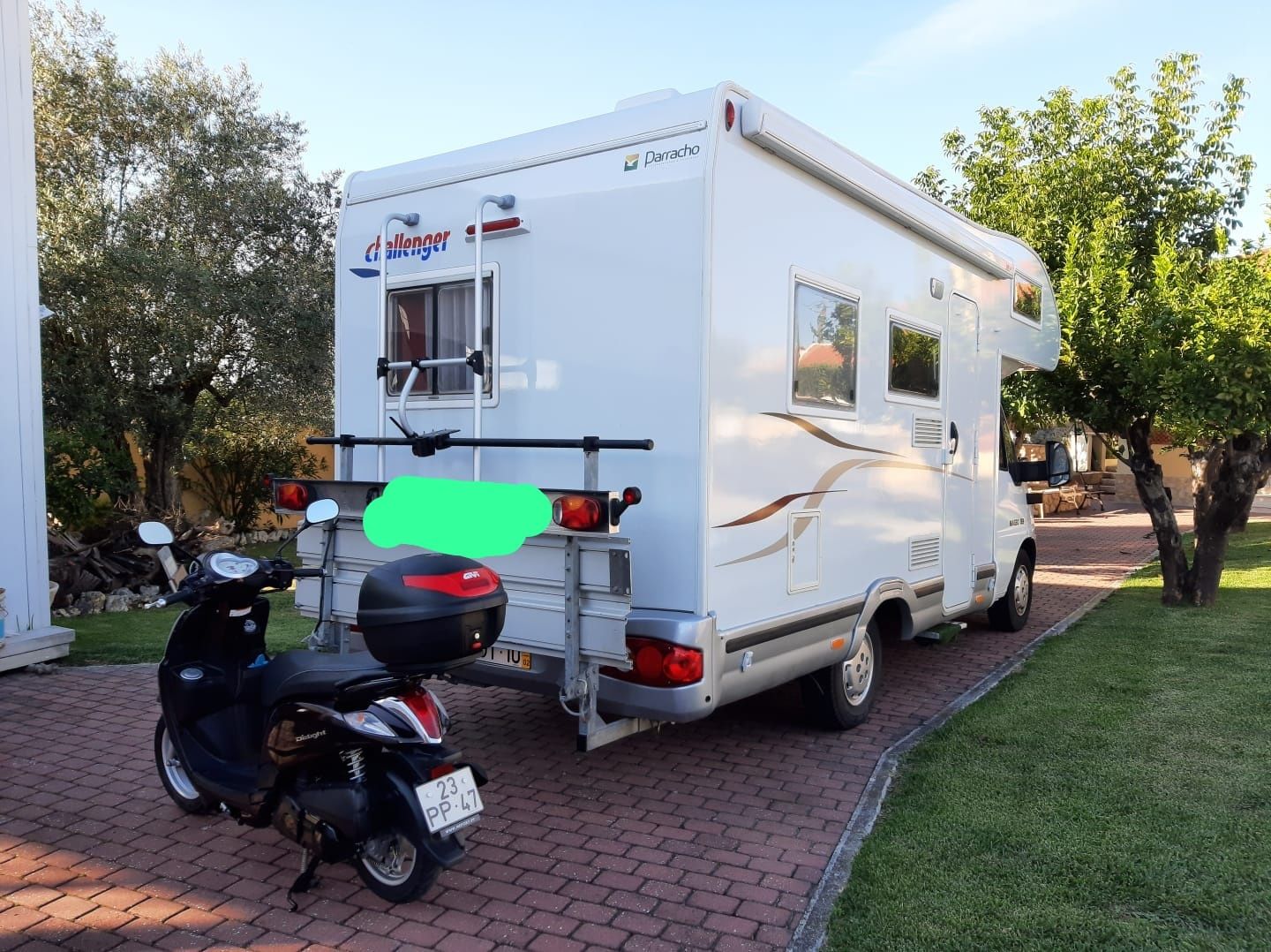 Suporte de moto para Autocaravana