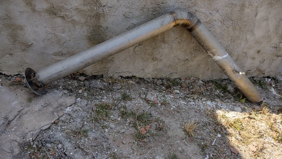 Chaminé com tubo e curva para salamandra