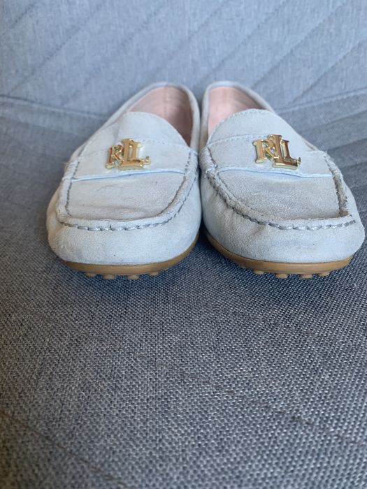 Замшеві мокасини балетки Lauren Ralph Lauren