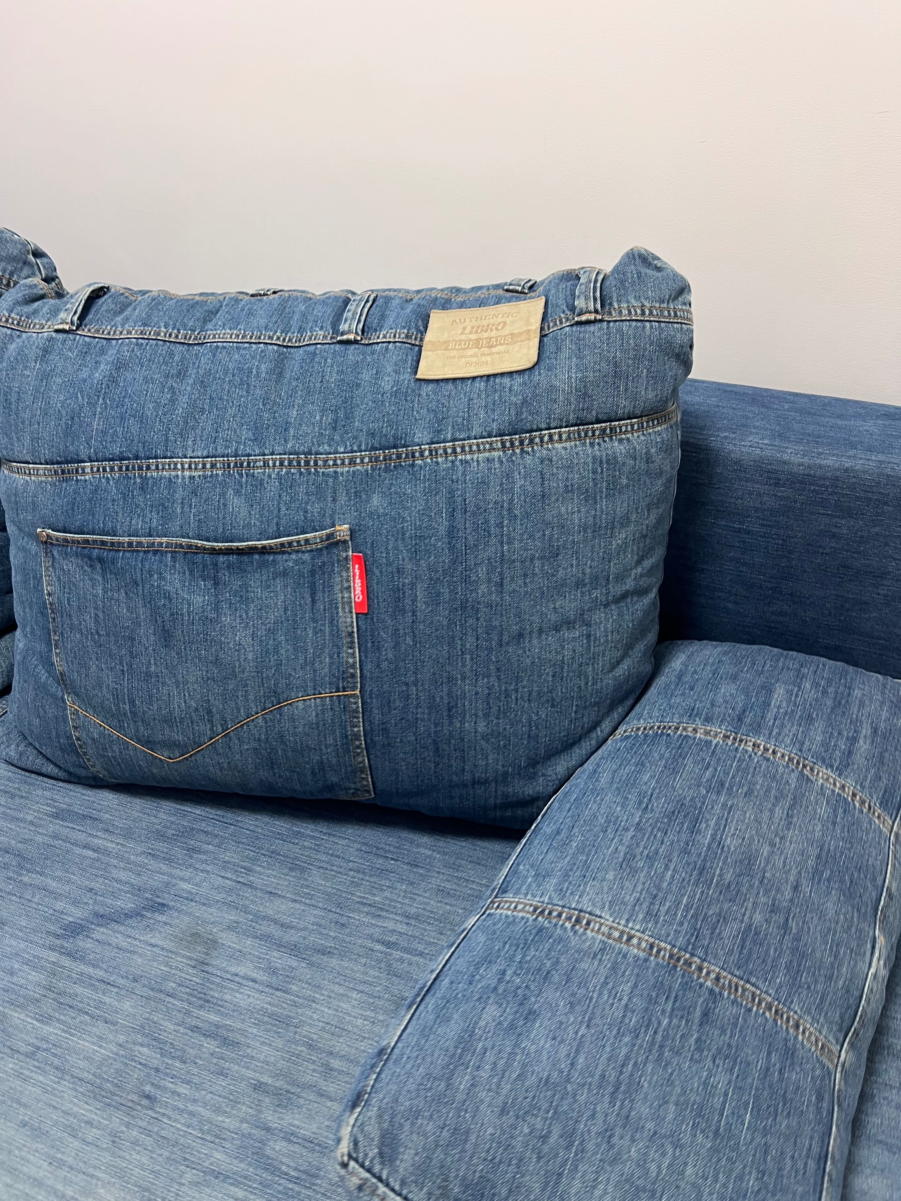 LIBRO Sofa Kanapa rozkładana DENIM  JEANS