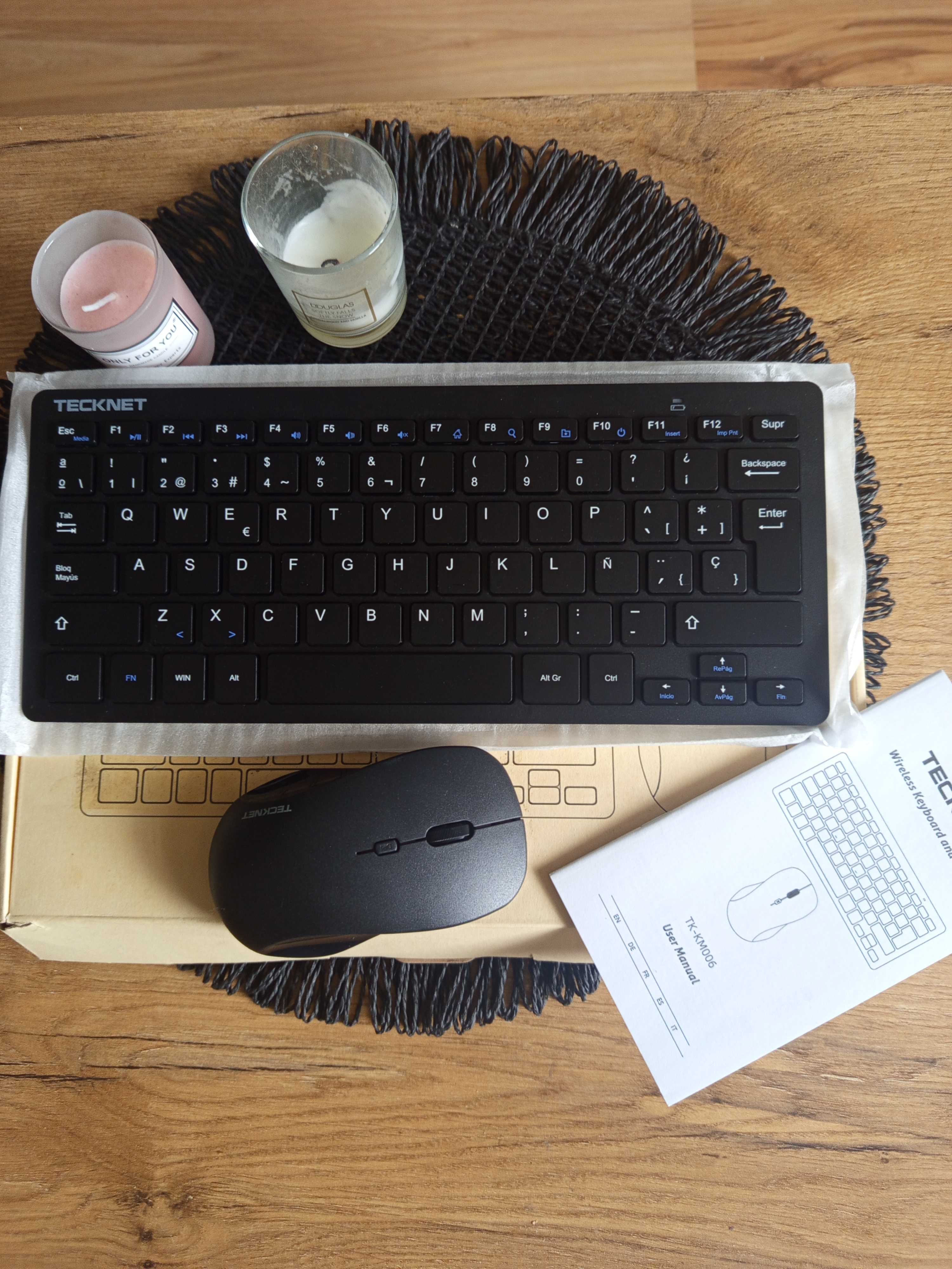 Klawiatura TK KM006+mysz(mini) Wireless keyboard and mause