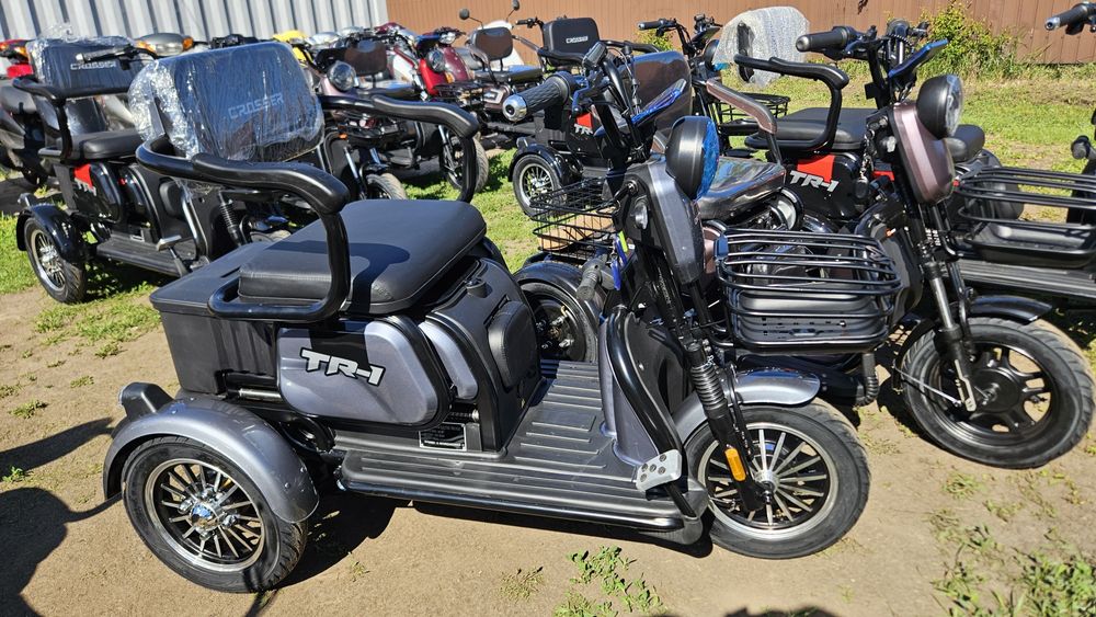 Електротрайк Трицикл Триколісний мопед трёхколёсный електроскутер