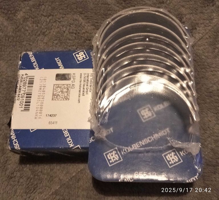 Panewki wału korbowego Volkswagen Audi Seat Skoda 1.6 1.9 2.4