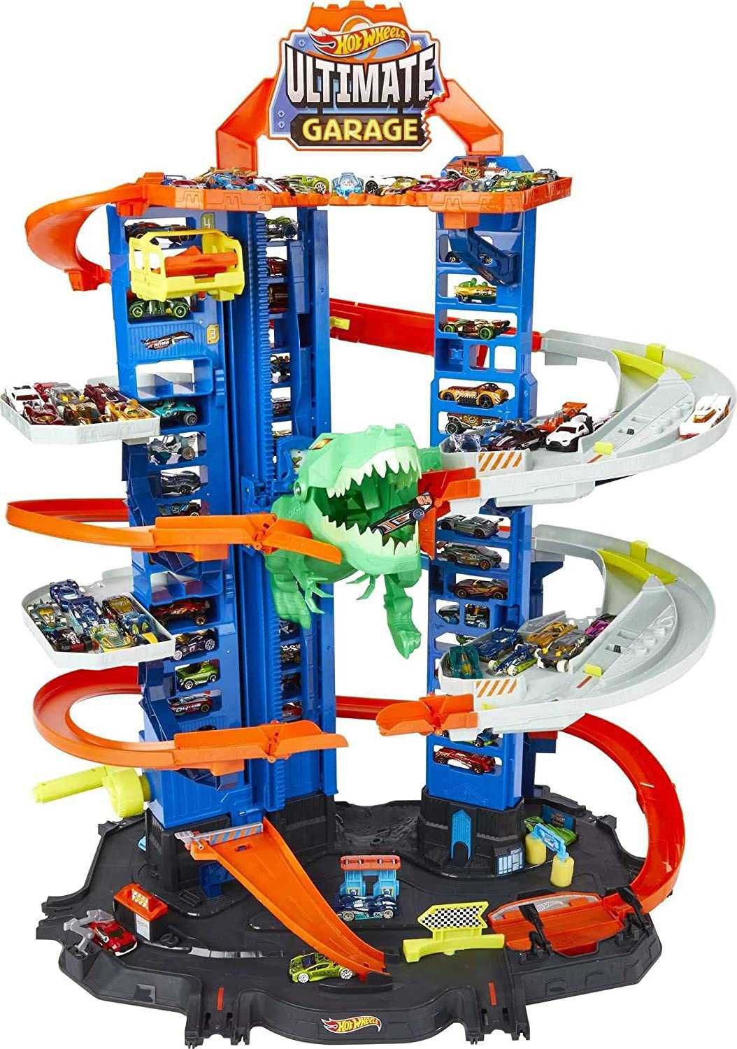 Hot Wheels,Ultimate Garage T-Rexa гараж з динозавром Хот Вілс