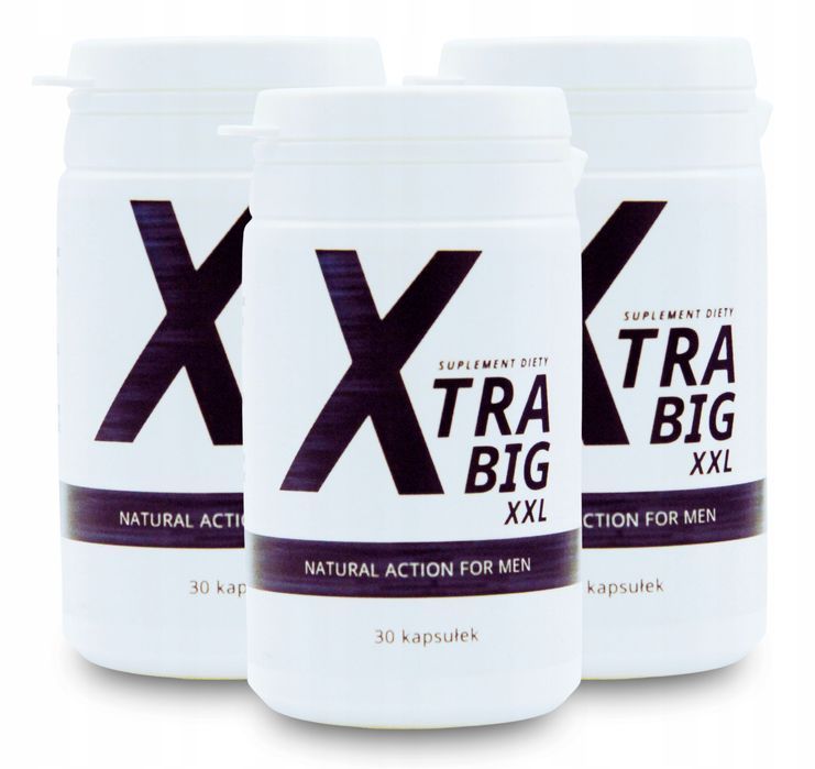 3X Xtrabig Xxl - 30 Kapsułek Suplement Diety Na Męskość