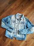 Kurtka jeansowa bluza katana naszywki H&M duże M