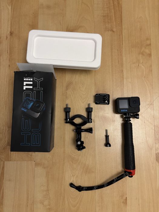 Gopro 11 hero black kamera plus uchyt plus raczka 4 lata gwarancji