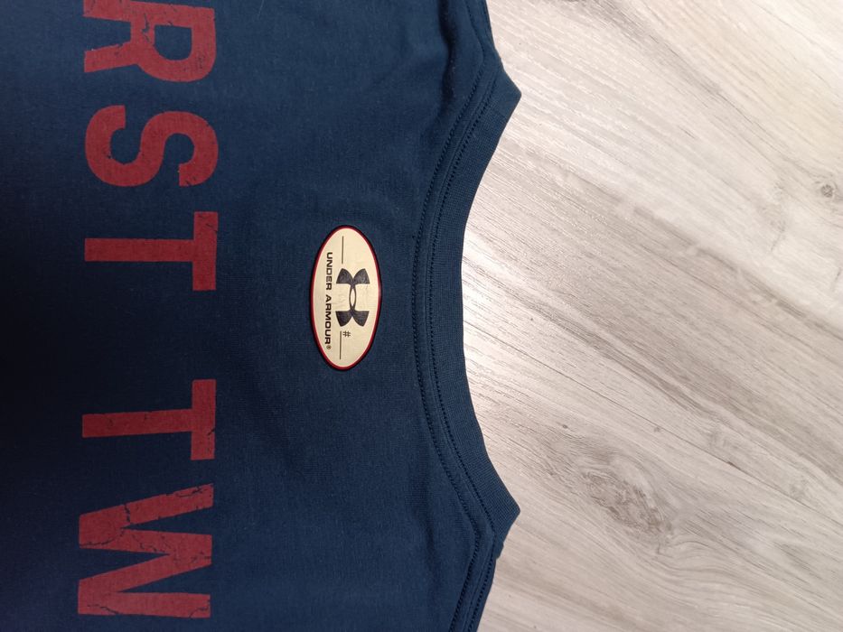 T-shirt bawełniany męski under armour project rock rozmiar m