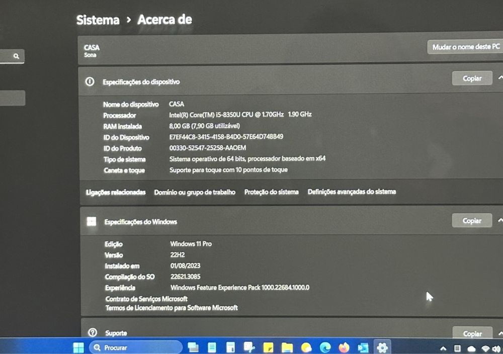 Portátil HP Chromebook (Windows 11 PRO + Office 365)