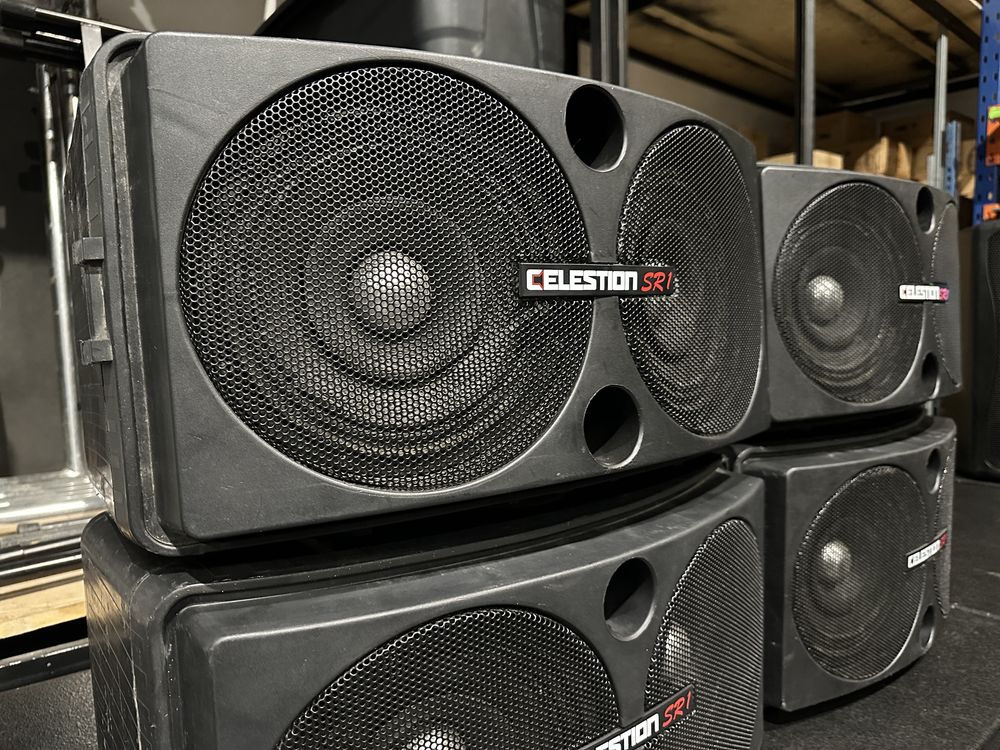 4 colunas Celestion SR1 MK2 c/ processador